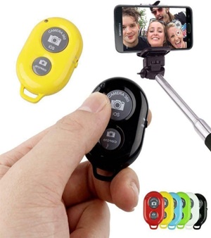TELECOMMANDE SELFIE JAUNE