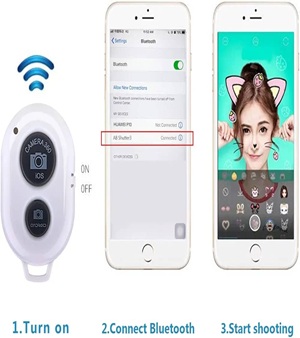 TELECOMMANDE SELFIE BLANC