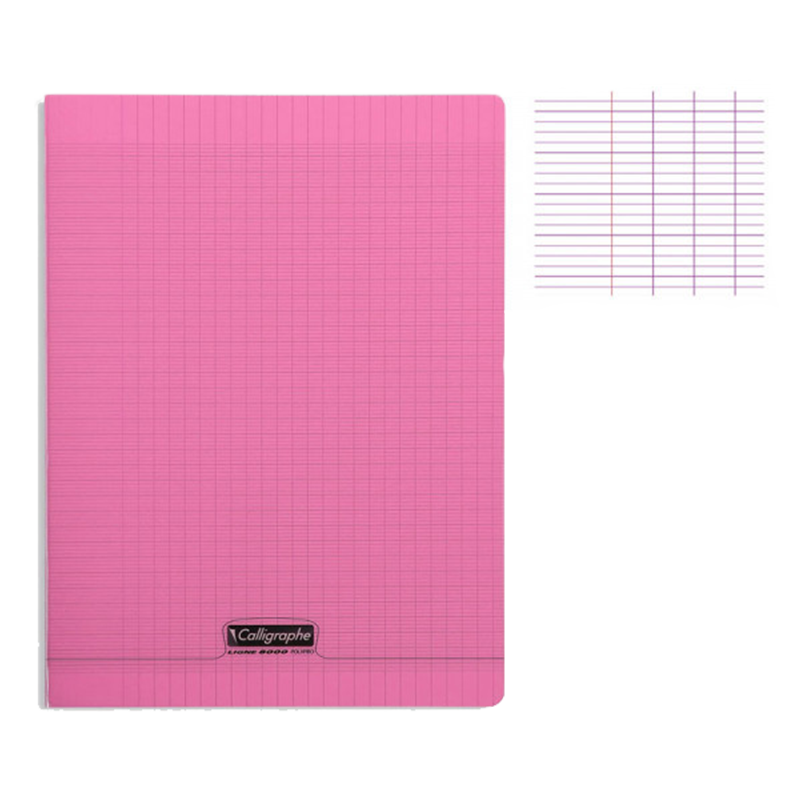 Cahier en polypropylène CALLIGRAPHE- 100 pages